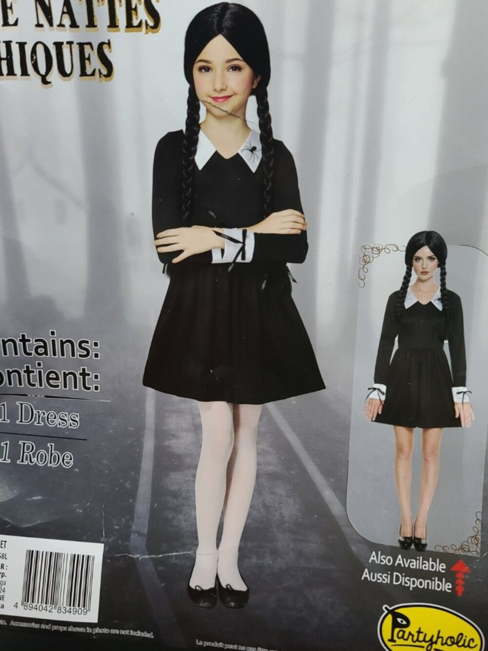 Gothic Pigtails Girl Dress Costme L(10-12)